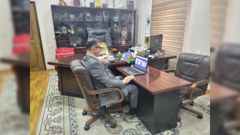 Novruz Aslanov seşiciləri onlayn qəbul edib - FOTO
