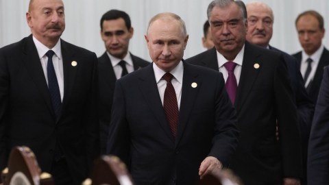 MDB liderlərinin Bişkek toplantısından FOTOLAR