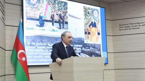 Prokurorluqda İlham Əliyevin hakimiyyətə gəlişinin 20-ci ildönümü qeyd edildi - FOTOLAR