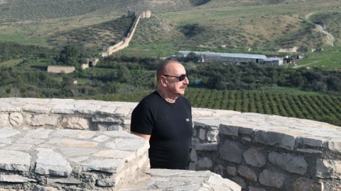 İlham Əliyev Əsgəran qalasında - FOTO