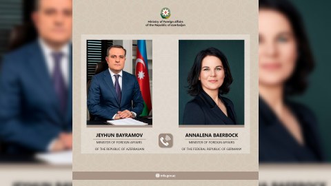 Ceyhun Bayramov almaniyalı həmkarı ilə Qarabağı müzakirə etdi 