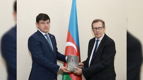 Fuad Muradov fransalı hüquqşünas-araşdırmaçını qəbul edib