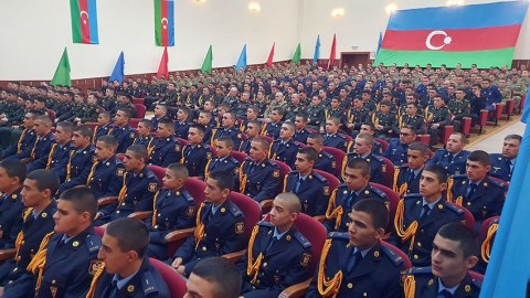 Hərbçilər 18 Oktyabrı qeyd etdi