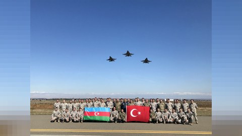 Türkiyənin F-16 qırıcıları Azərbaycanda - FOTO