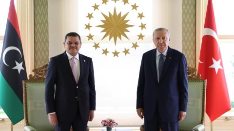 Ərdoğan Liviya baş naziri ilə görüşdü