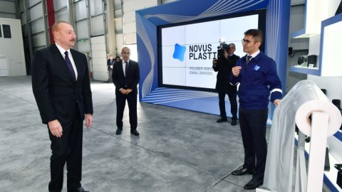Prezident “Novus Plastica” MMC-nin AÇILIŞINDA