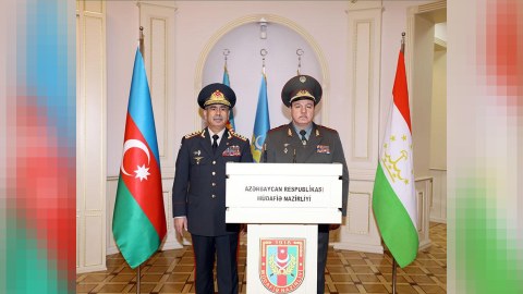 Azərbaycanla Tacikistan arasında hərbi əməkdaşlıq müzakirəsi - VİDEO