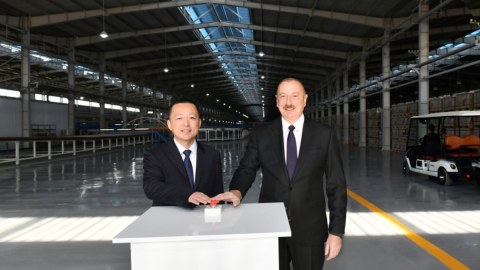 Sumqayıtda Keramik plitələr istehsalı müəssisəsi istifadəyə verildi
