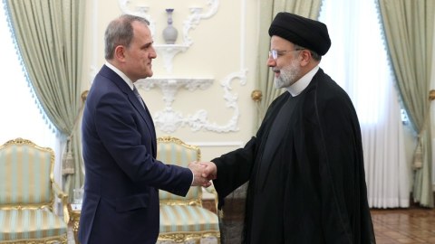 Nazir İbrahim Rəisi ilə antiterror tədbirlərindən danışdı - FOTOLAR