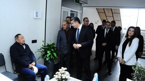 Naftalanda yeni müalicə mərkəzi - FOTOLAR