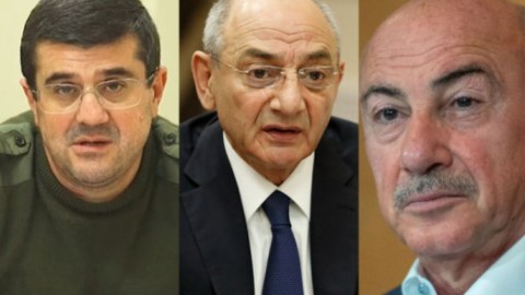 Separatçıların başçıları ailələri ilə DANIŞDILAR