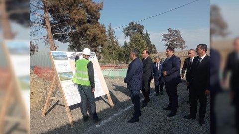 Qazanbulada gips məmulatları zavodu inşa edilir - FOTOLAR