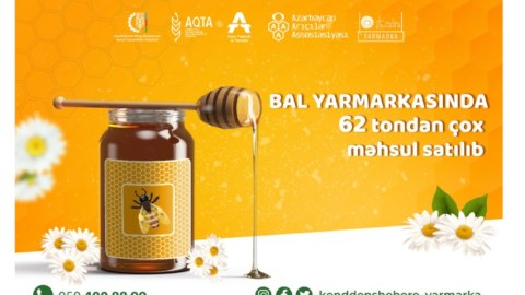 Yarmarkaya çıxarılmış arıçılıq məhsullarının 65 %-i satılıb