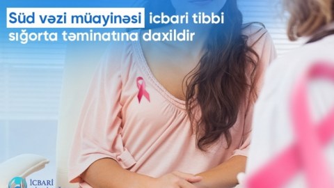Süd vəzi müayinəsi icbari tibbi sığortaya daxil edildi