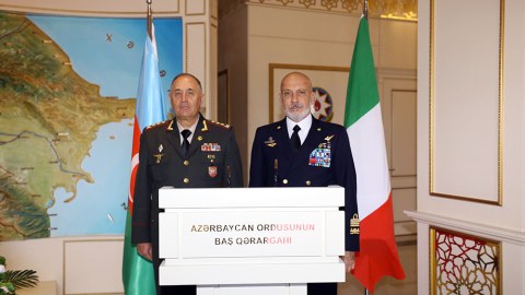 Kərim Vəliyev italiyalı həmkarı ilə görüşdü - VİDEO