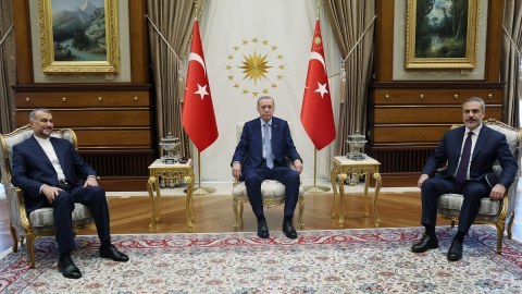 Ərdoğan Abdullahianı qəbul etdi - FOTO