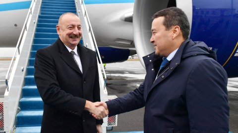 İlham Əliyev Qazaxıstanda səfərdədir - FOTOLAR