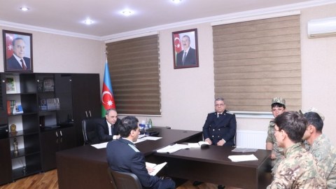 Baş prokuror Xırdalanda vətəndaşları qəbul edib - FOTOLAR