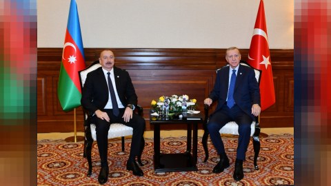 İlham Əliyevlə Ərdoğanın görüşü BAŞLADI
