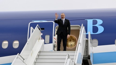 İlham Əliyevin Qazaxıstana səfəri başa çatdı