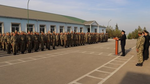 Hərbi Prokurorluğun nümayəndələri Tovuzda əsgərlərlə görüşdülər - FOTOLAR