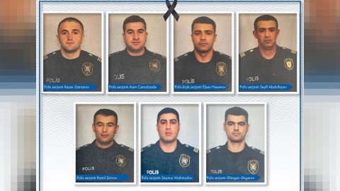 Prezident şəhid polisləri təltif etdi