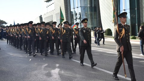 Bakıda Zəfər yürüşü - VİDEO/FOTO