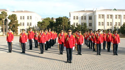 Hərbi İnstitutda Atatürkün xatirəsi anıldı - FOTOLAR