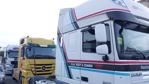 “TIR”larla gəlin gətirməyə gedənlər saxlanıldı - VİDEO/FOTO