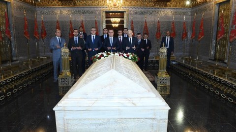 Ceyhun Bayramov kralın məqbərəsini ziyarət etdi - FOTO