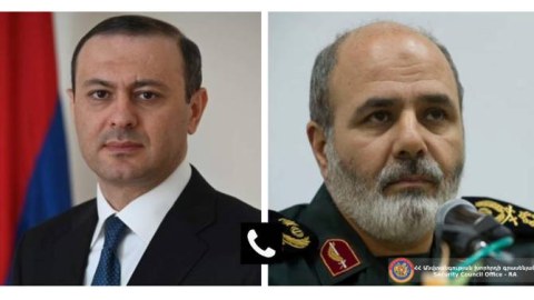 Qriqoryan İran Ali Milli Təhlükəsizlik Şurasının katibi ilə danışdı