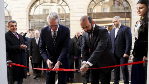 Ermənistanın Britaniyadakı səfriliyi yeni binaya köçdü - FOTOLAR