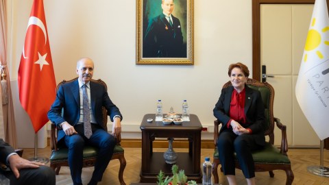 Türkiyə parlamentinin sədri Akşeneri qəbul etdi - Danışıqlar aparıldı