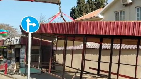 Binə və Xırdalanda sənədsiz tikililər söküldü - VİDEO