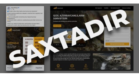 “AzerGold” vətəndaşları saxta reklam kampaniyalarına aldanmamağa çağırır
