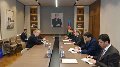 Ceyhun Bayramov Avrasiya Patent İdarəsinin prezidentini qəbul etdi