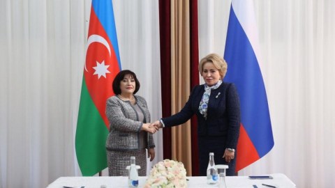Sahibə Qafarova Matviyenko ilə görüşdü - FOTOLAR