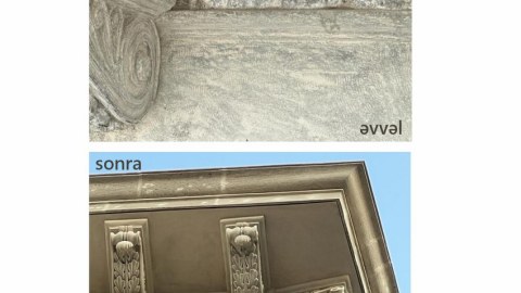 Bakıda tarixi bina bərpa edildi - FOTO