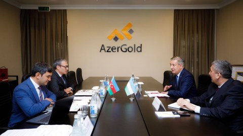 “AzerGold”un sədri Özbəkistanın ölkəmizdəki səfiri ilə görüşdü - FOTO
