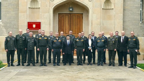 Milli Müdafiə Universitetində Gürcüstan nümayəndə heyəti ilə görüş - FOTO