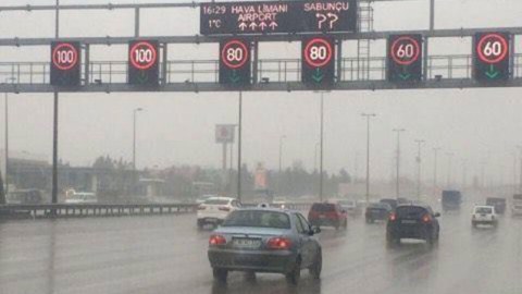 Bu yollarda sürət həddi endirildi