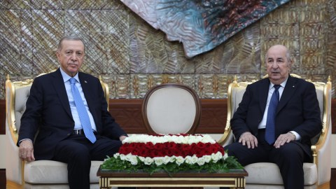 Ərdoğan əlcəzairli həmkarı ilə görüşdü