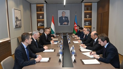 Azərbaycan və Macarıstan XİN rəhbərləri görüşdü - FOTO