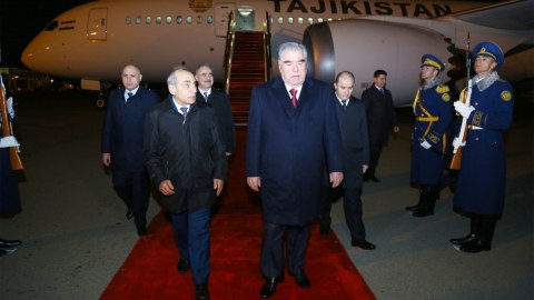 Emoməli Rəhmon Azərbaycanda səfərdədir - FOTO