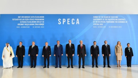Bakıda SPECA-nın Zirvə görüşü keçirilib - İlham Əliyev mərasimdə iştirak edib