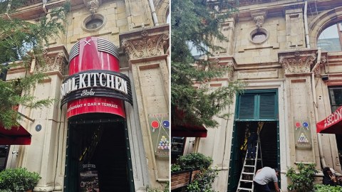 Bakıda abidələrin xarici görkəmini pozan reklam lövhələri sökülür - FOTO