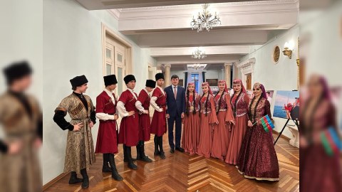 Bişkekdə Heydər Əliyevin 100 illiyi ilə bağlı konsert keçirilib - FOTO