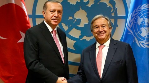Ərdoğan Quterreşlə danışıqlar apardı 