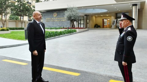 Prezident DTX-nin yeni binasının açılışında - FOTO