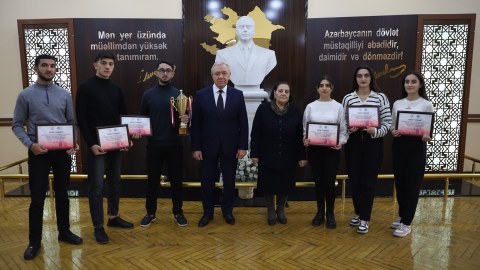 Gəncə Dövlət Uiversitetinin tələbələri qalib oldular - FOTO